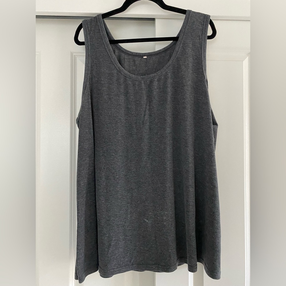 Tank top | no brand | dark heather grey | 20W